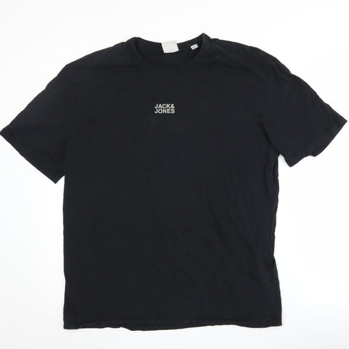 JACK & JONES Men's Black XL Crew Neck T-Shirt