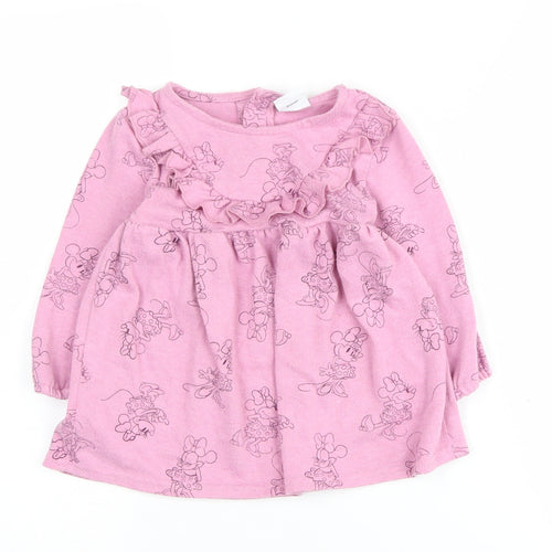 Disney at Primark Pink Minnie Mouse Dress, Girls, 12-18 Months