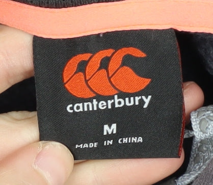 Canterbury Men's Grey Pullover Hoodie M with Logo