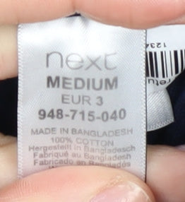 Next Men's M Blue Cotton Button-Up Shirt