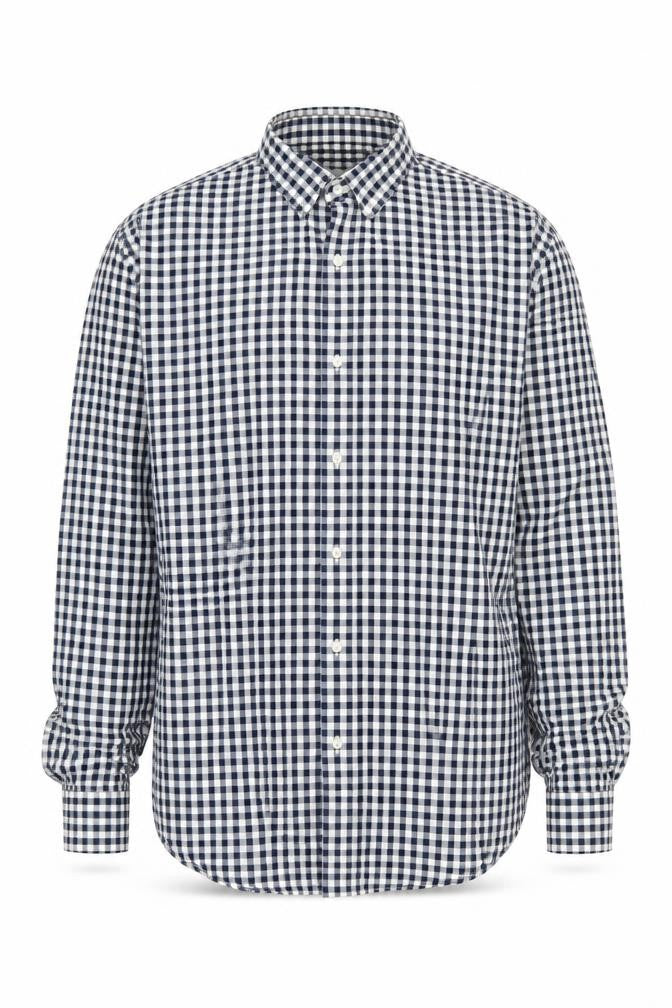 Jack & Jones Men's Blue Check Button-Up Shirt Small