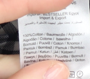 Jack & Jones Men's Blue Check Button-Up Shirt Small