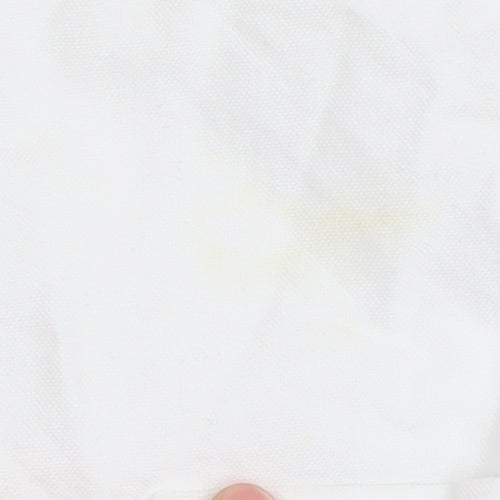 Next Men's White Cotton Button-Up Shirt M