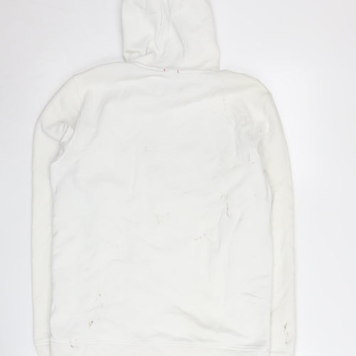 Jack & Jones Men's White Pullover Hoodie M