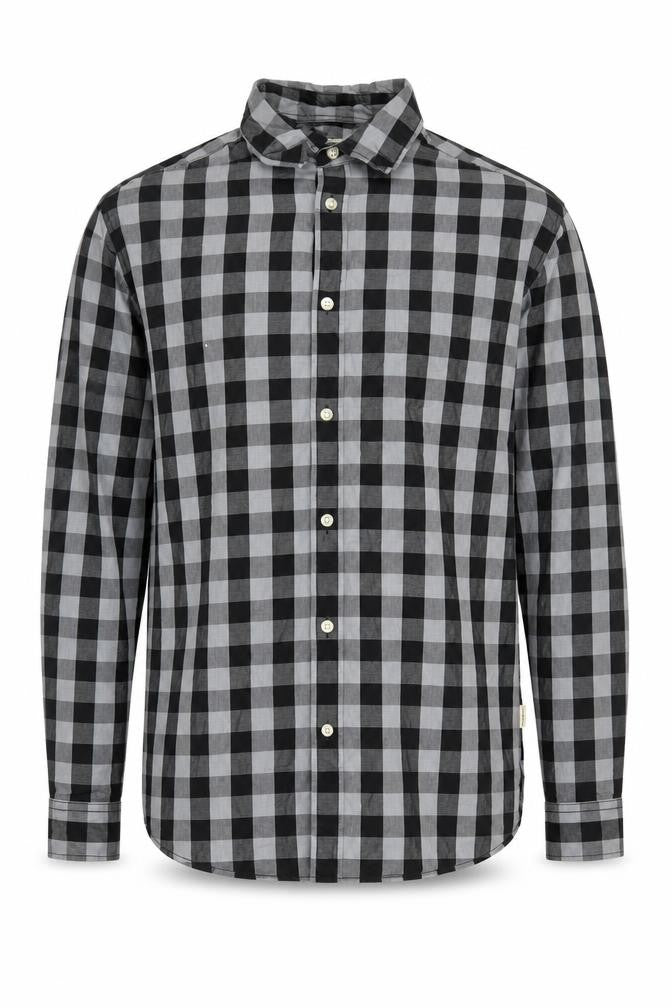 Jack & Jones Men’s Check Shirt M Black Grey Regular Fit