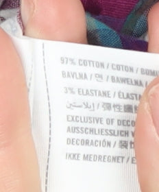 Hollister Men's Multicoloured Plaid Button-Up Shirt M