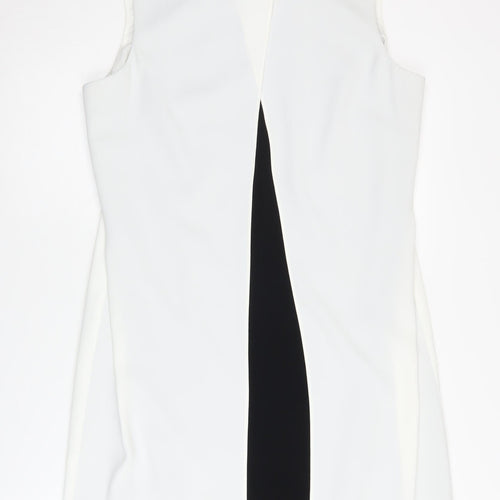 Jeff Banks Women's White Shift Dress Size 14