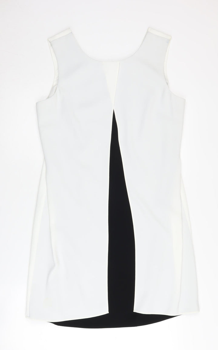 Jeff Banks Women's White Shift Dress Size 14