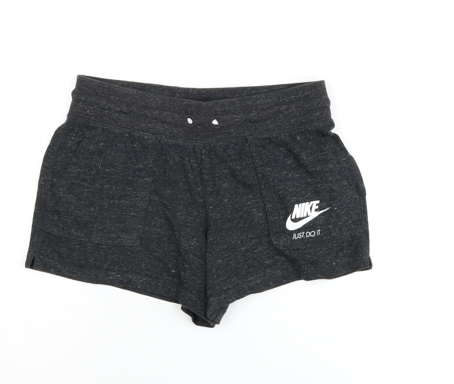Nike Girls Black Athletic Shorts XL Cotton Polyester