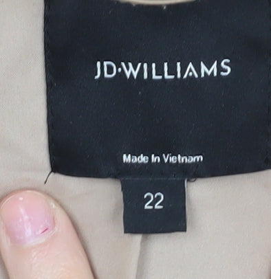 JD Williams Women’s Beige Double-Breasted Blazer Size 22