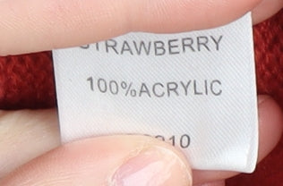 Cotton Traders Womens Red Christmas Pullover Size 18