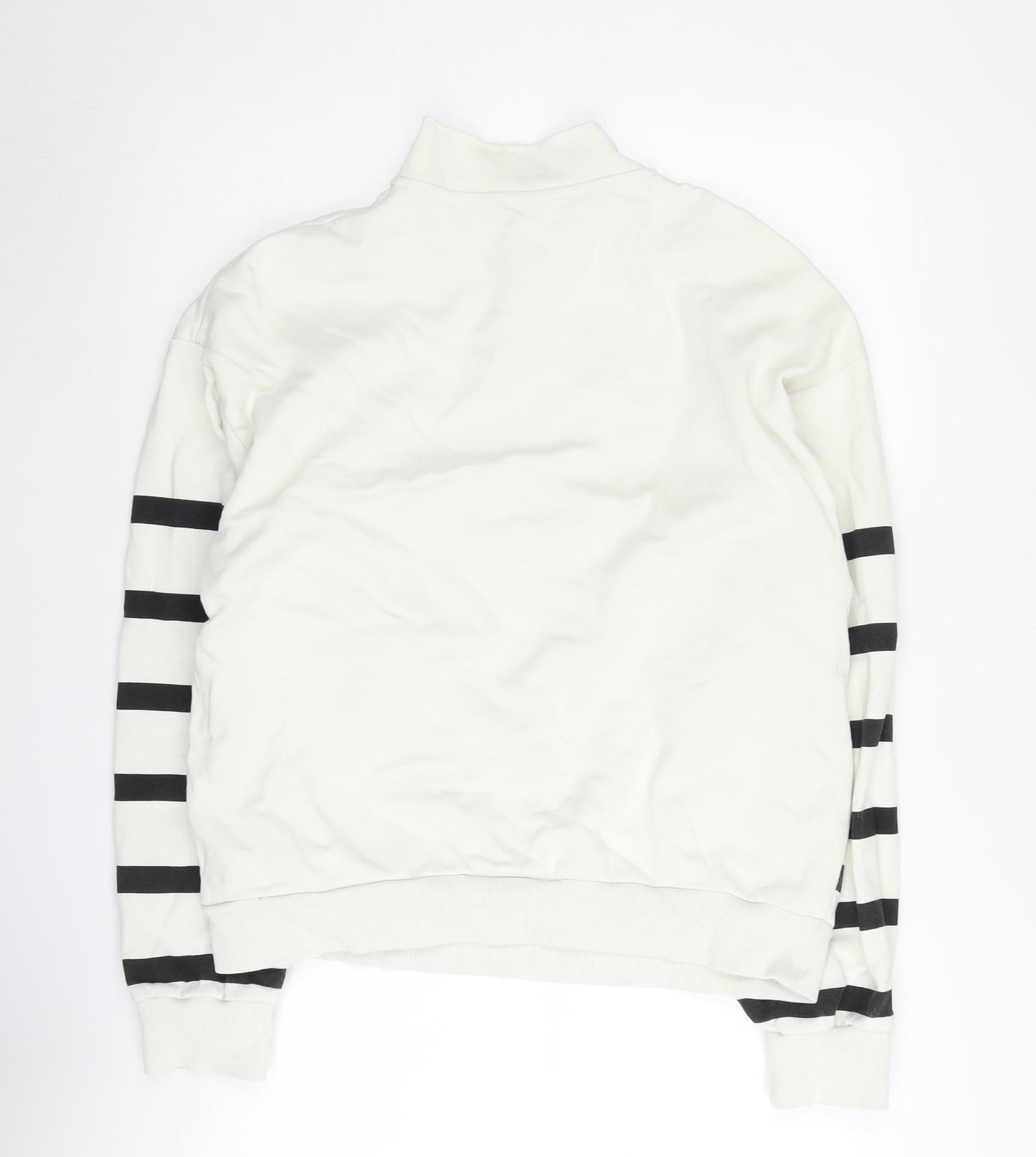 ASOS Design Women's Ivory Striped Pullover - Size 6