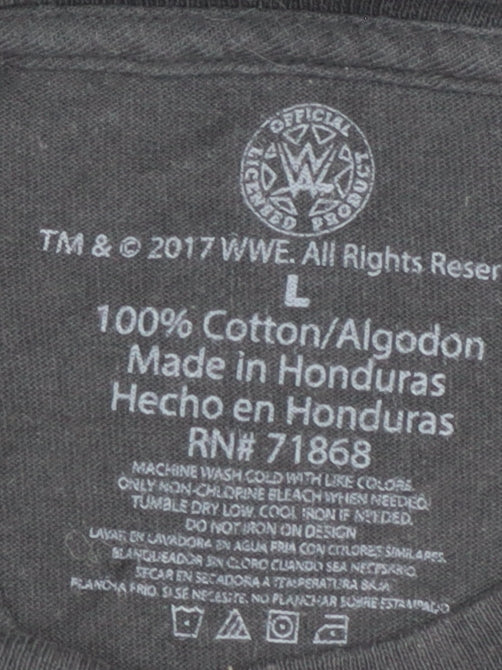 WWE Cactus Jack Black Graphic T-Shirt, Men's L