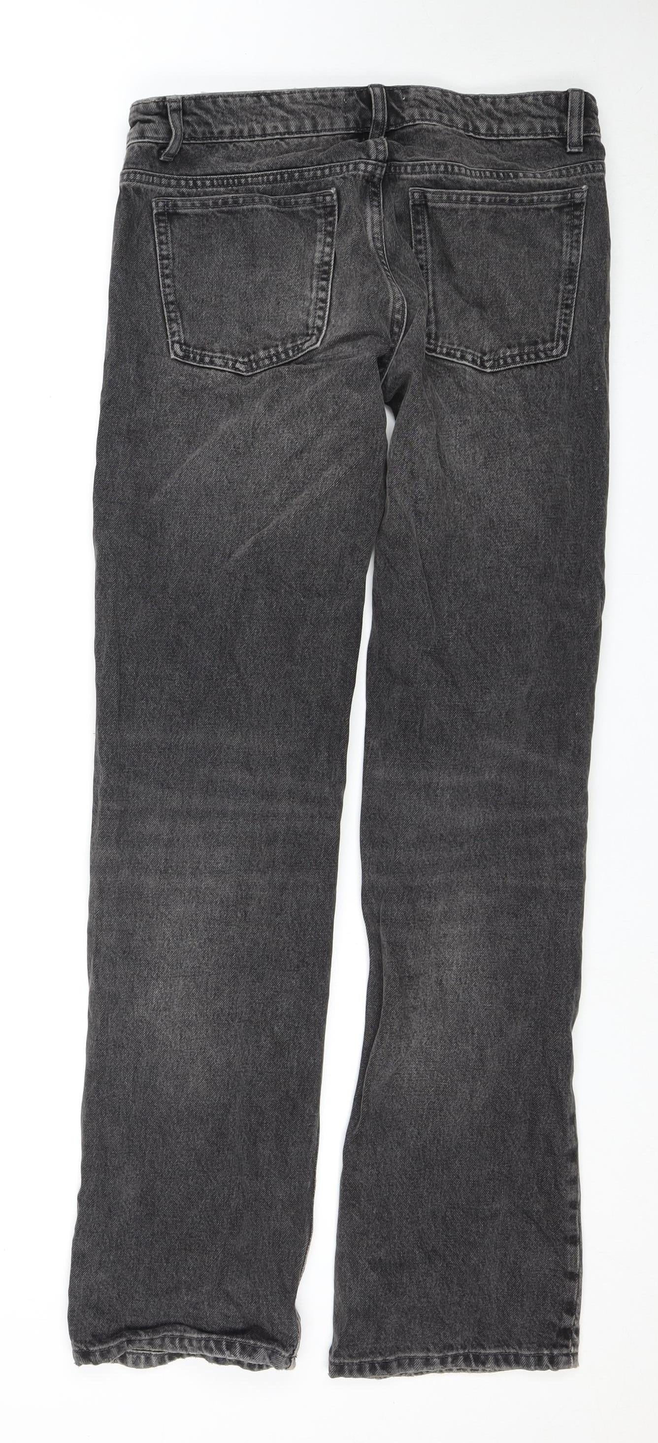 ZARA Women's Grey Straight Jeans Size 8