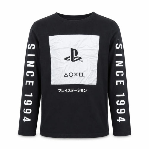 Marks and Spencer Boys Black PlayStation Long Sleeve T-Shirt