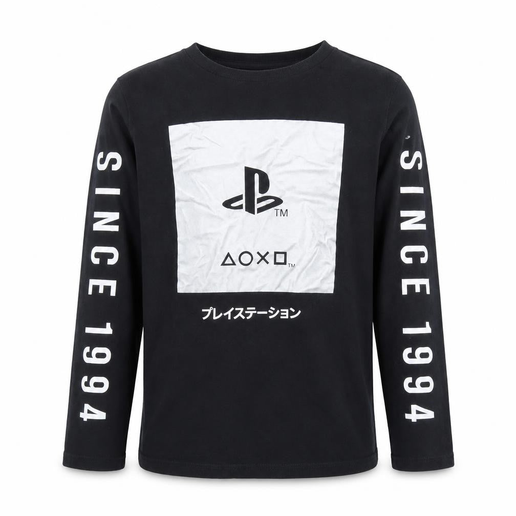 Marks and Spencer Boys Black PlayStation Long Sleeve T-Shirt