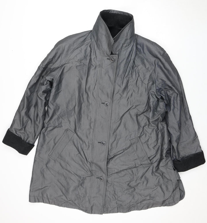 Under Wraps Unisex Black Jacket, Wool Blend, Mid-Length