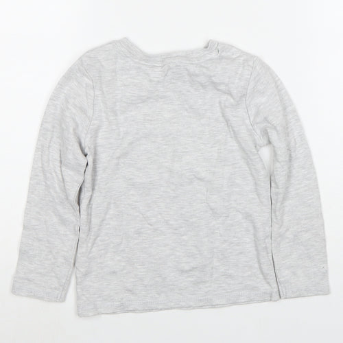 George Boys Grey Elf Christmas Pyjama Top 5-6 Years