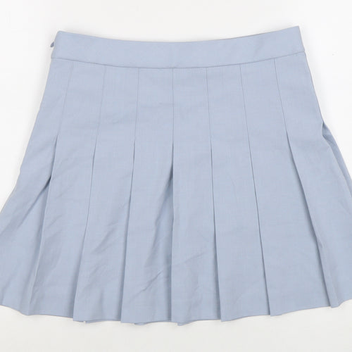 Uniqlo Women's Blue Pleated Skirt M - Stylish and Versatile