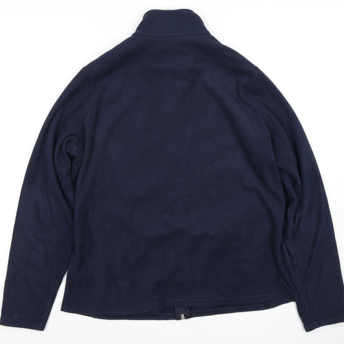 Marks and Spencer Women's Blue Fleece Jacket Size 16