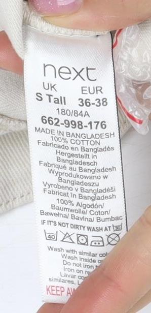 Next Women's Beige Cotton Jacket - Size 10