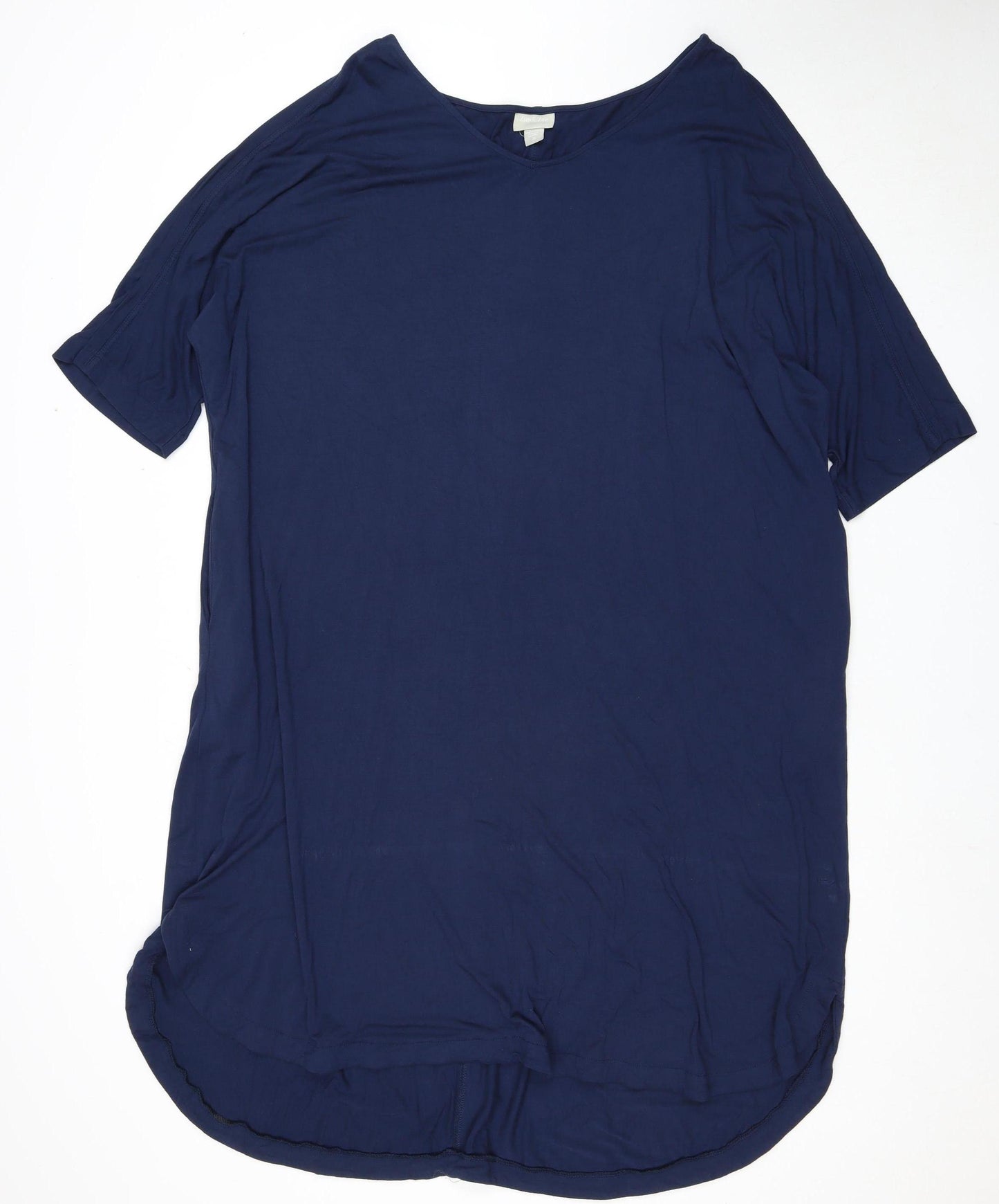 Zim & Zoe Women's Blue Short Sleeve Dress Size 20