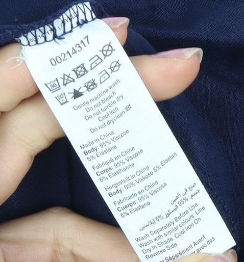 Zim & Zoe Women's Blue Short Sleeve Dress Size 20