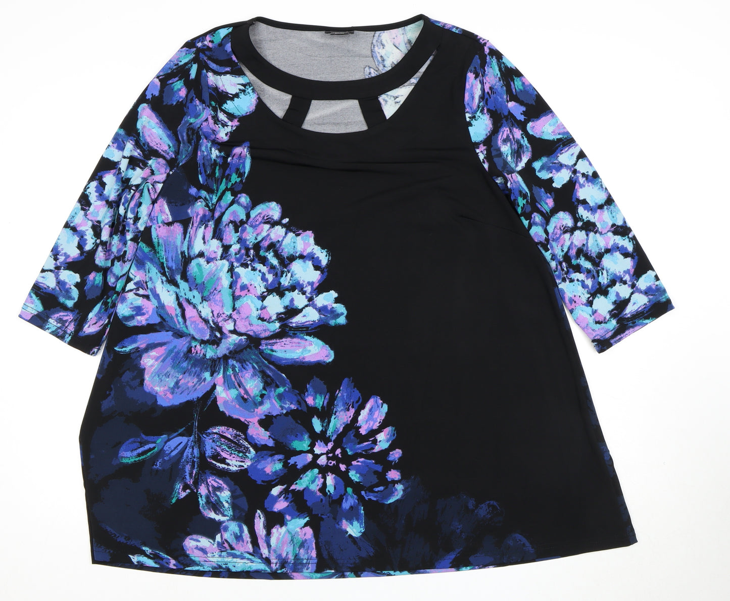 EVANS Women's Floral Tunic, Multicoloured, Size 18