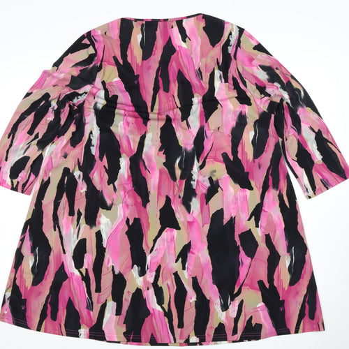 Evans Women's Multicoloured Tunic Top Size 18