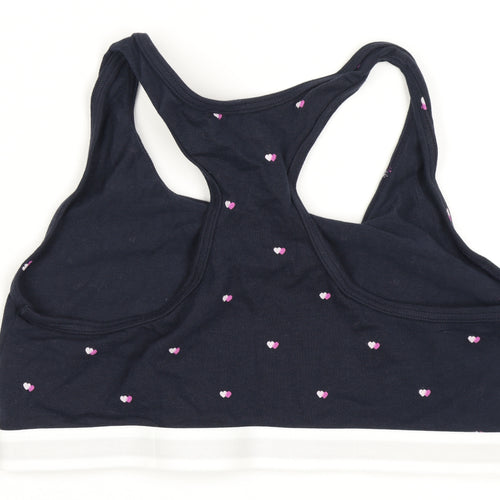 Tommy Hilfiger Girls Black Crop Tank Top, Size 14-15 Years
