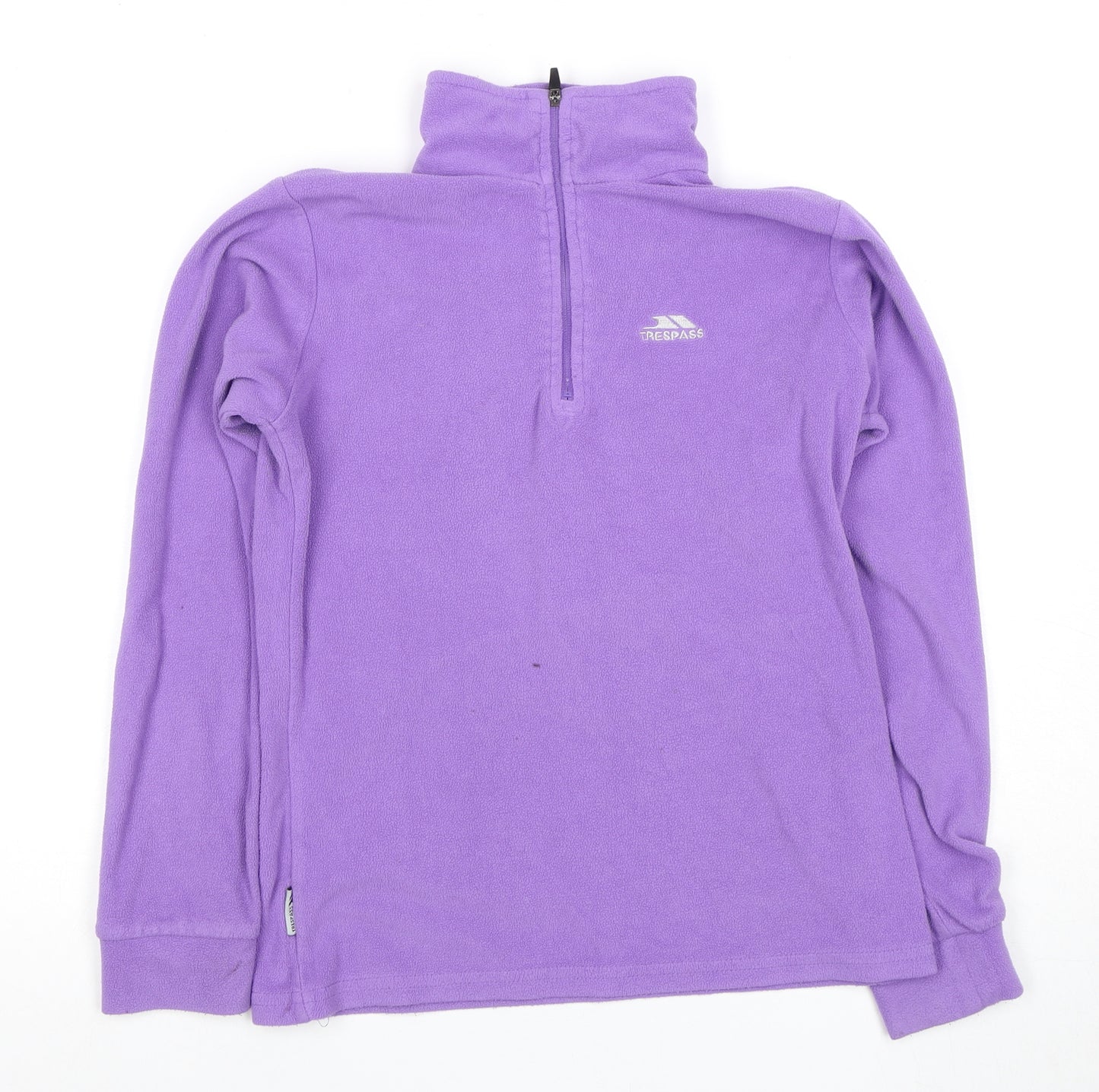 Trespass Girls Purple 1/4 Zip Fleece Hoodie, 11 Years