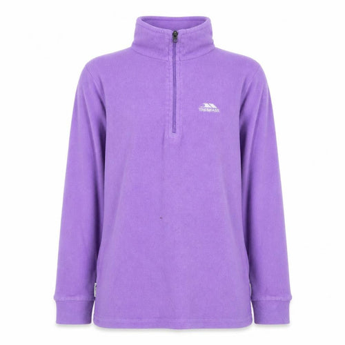 Trespass Girls Purple 1/4 Zip Fleece Hoodie, 11 Years