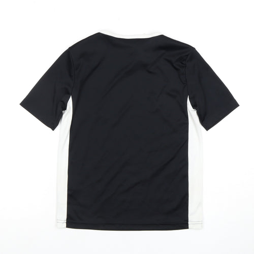 Adidas Boys Black S Jersey T-Shirt Athletic Fit
