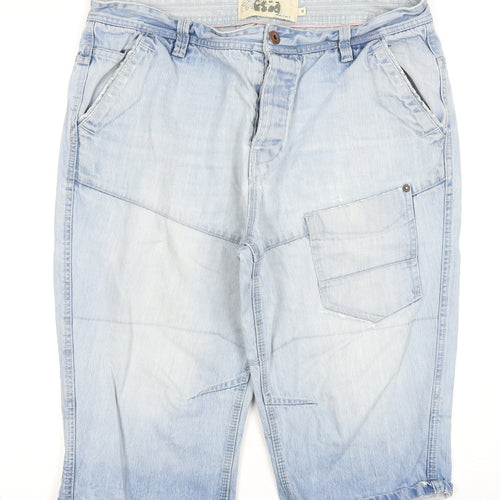 Next Men's Light Blue Cargo Shorts - Size 46