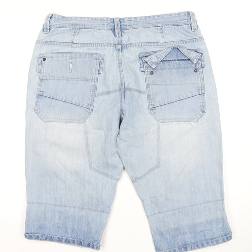 Next Men's Light Blue Cargo Shorts - Size 46