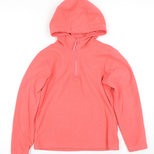 Mountain Warehouse Girls Pink Fleece Hoodie Pullover 7-8