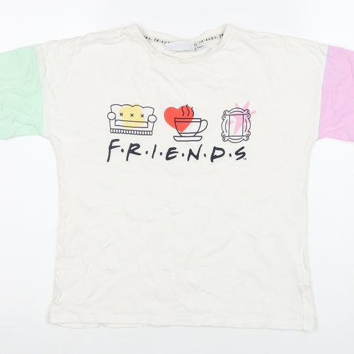 Friends Unisex Kids Multicoloured T-Shirt, 9-10 Years, Graphic Print