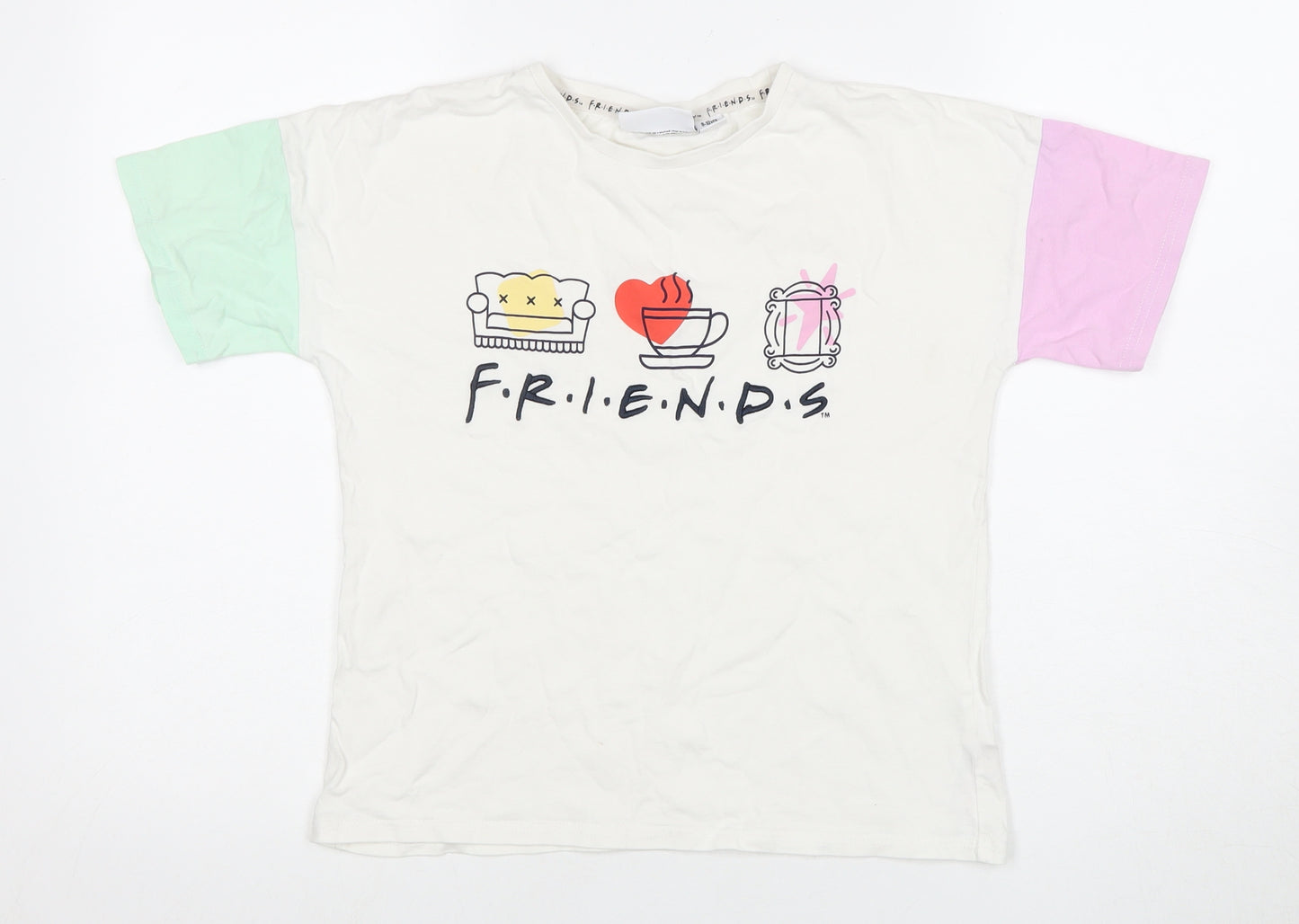 Friends Unisex Kids Multicoloured T-Shirt, 9-10 Years, Graphic Print