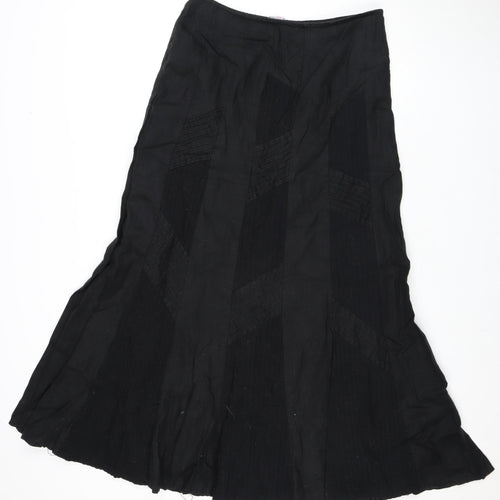Marks and Spencer Black A-Line Women's Long Skirt Size 12