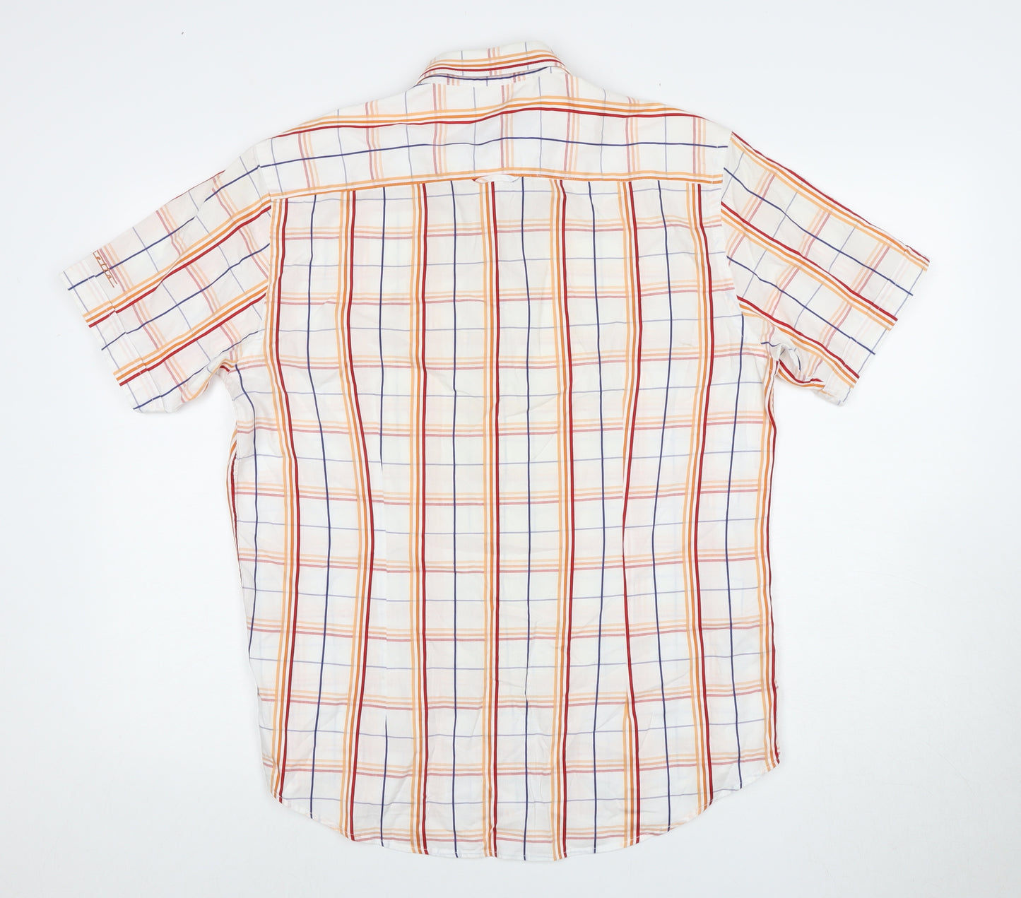 Lambretta Men's Multicoloured Short Sleeve Check Shirt L