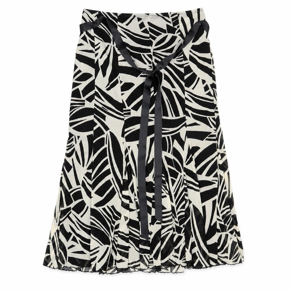 Front view of Marks & Spencer Women's Black Pleated Skirt Set, size 14