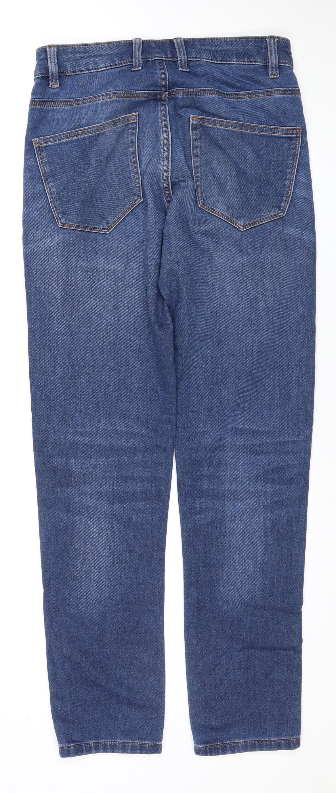 Next Men's Blue Straight Jeans - Size M, Medium Wash