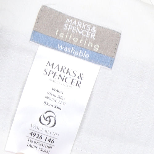 Marks and Spencer Men's Grey Dress Pants W36/L32