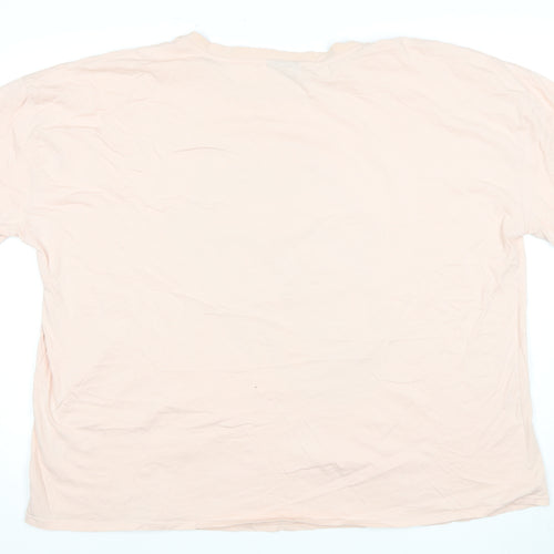 Rolling Stones Women's Pink Cotton T-Shirt, Size 24