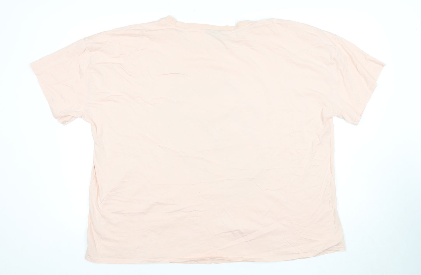 Rolling Stones Women's Pink Cotton T-Shirt, Size 24