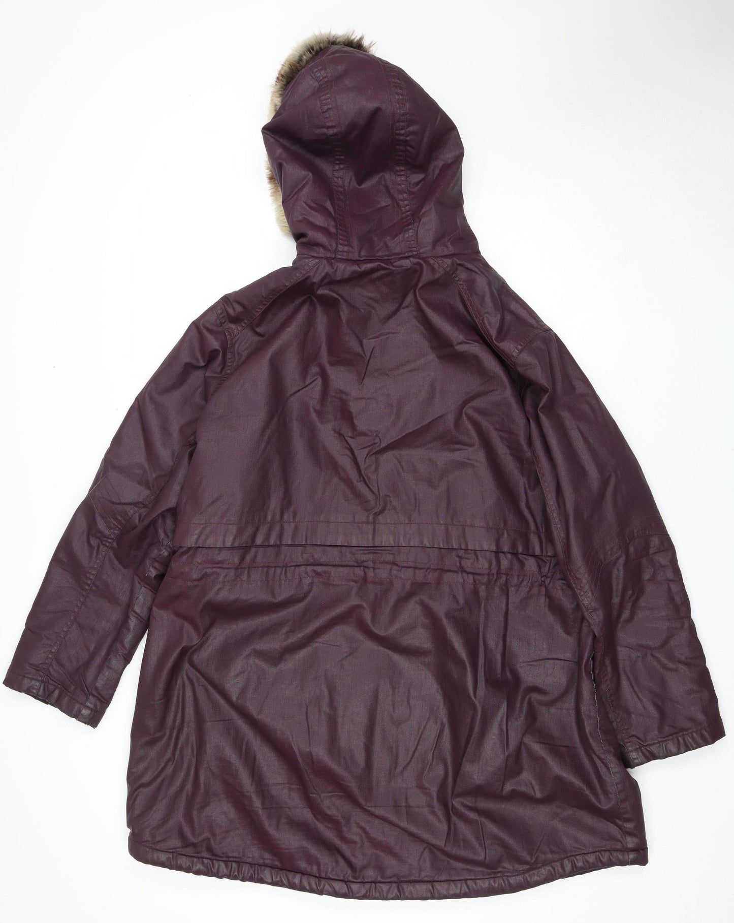 Marks and Spencer Women's Purple Parka Coat Size 18