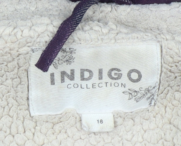 Marks and Spencer Women's Purple Parka Coat Size 18