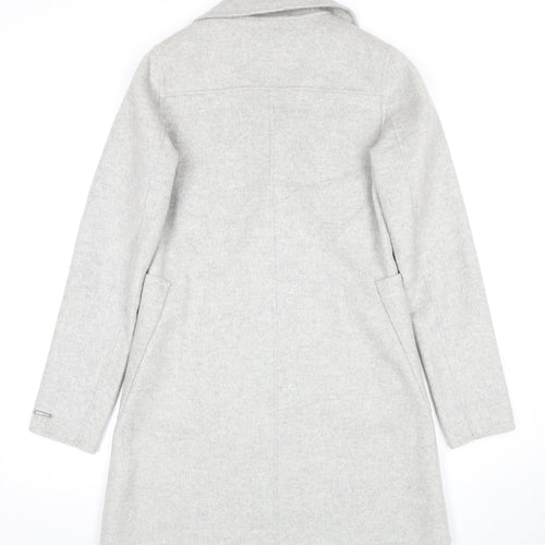 Next Women's Grey Mid-Length Wool Coat, Size 6