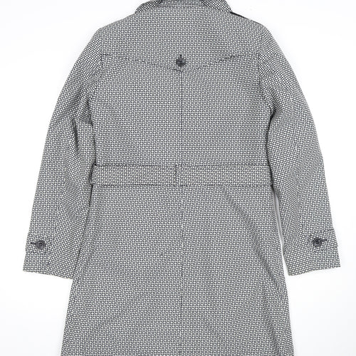Marks and Spencer Women's Black Trench Coat - Size 10