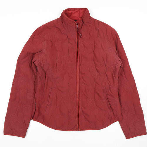 Jack Murphy Women's Red Quilted Jacket UK 14